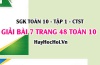 Giải bài 7 trang 48 Toán 10 Chân trời sáng tạo (SGK Tập 1)